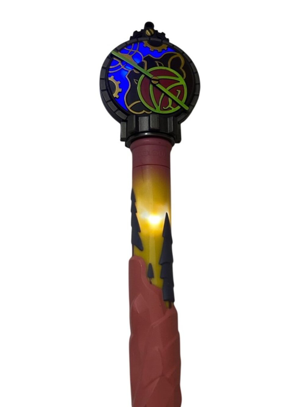 Great Wolf Lodge MagiQuest Light-Up Wand With Cosmic Clock Topper Pink Purple